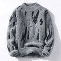 Damen Strickpullover Flauschig Warm Abstrakt Muster – Soraya