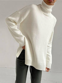 Oversized Damenpullover mit Rollkragen & modernem Stil – Mila
