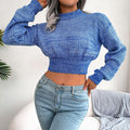 Langärmliges Crop Top für Damen – Mia