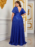 Elegantes Pailletten-Maxikleid in Übergröße für Damen – Sophie