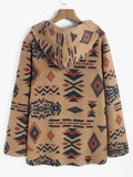 Warmer Azteken Strick-Cardigan mit Vintage-Design – Lena
