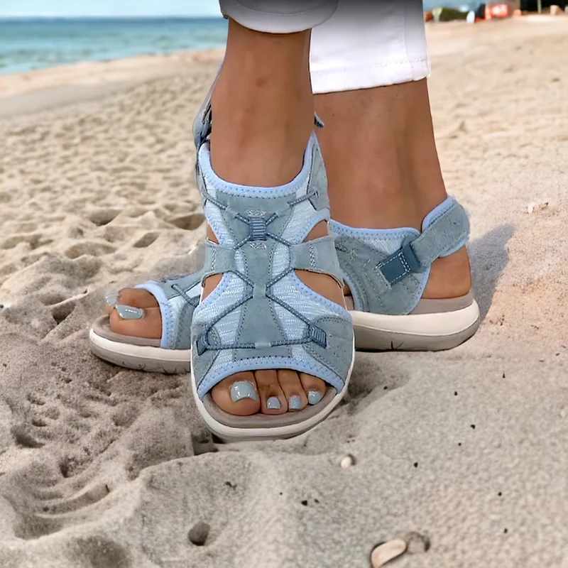 Modische und Bequeme Sandalen mit Klettverschluss – FlexiStep