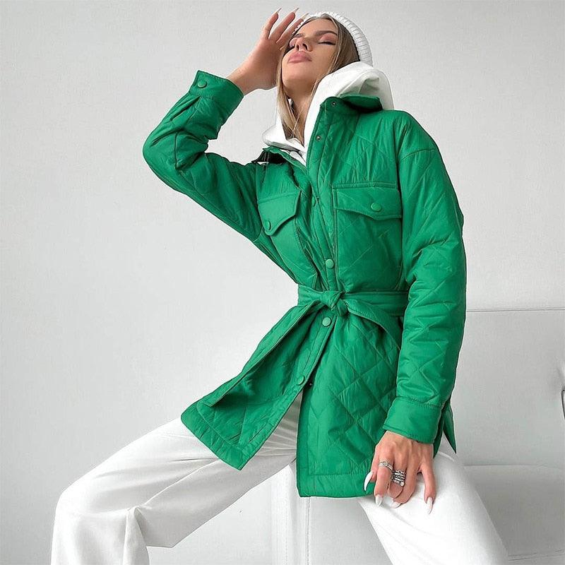 Eleganter Damen-Wintermantel mit warmer Isolierung – Helena