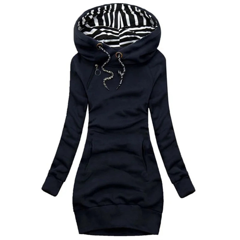 Damen Hoodie warm figurbetont mit Komfortstoff – Lorena