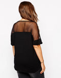 Damen-Mesh-T-Shirt in Übergröße für sommerlichen Komfort – Lara