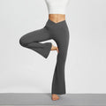 Elastische Damen-Yogahose mit V-Taille & Taschen – Luna