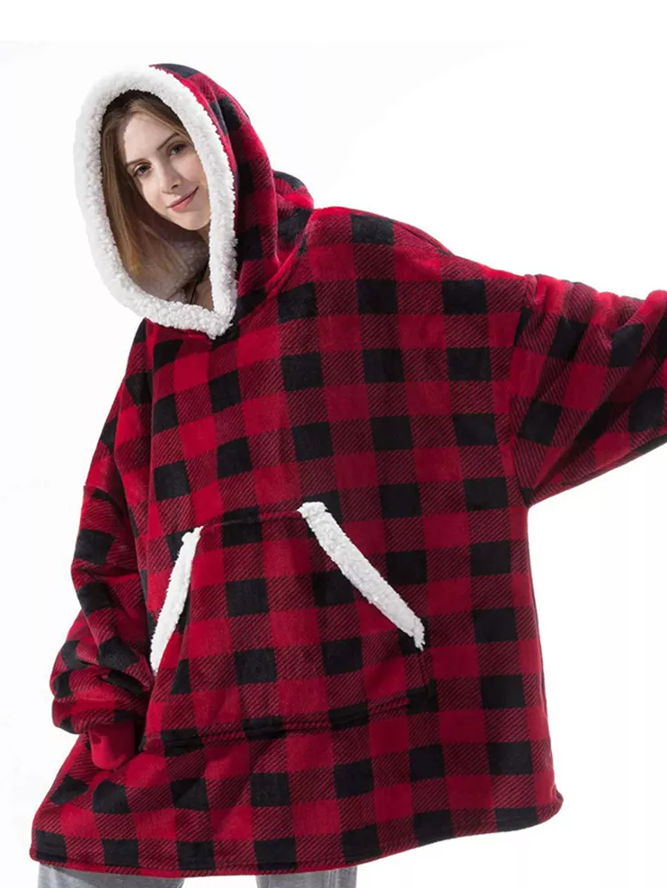 Damen Winterpullover mit Karomuster und Komfort – Sophie