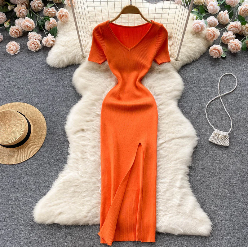 Langes Damenkleid – Elegant & Zeitlos – Amelie