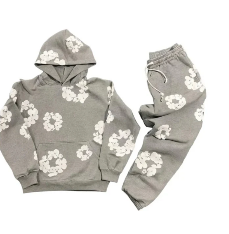 Trendige Freizeitbekleidung mit floralem Print – Enzo