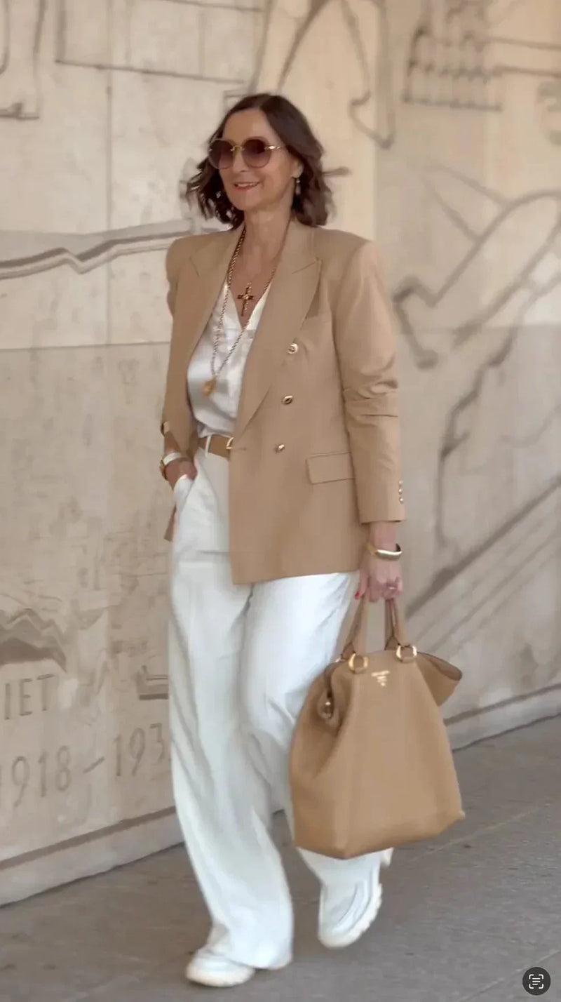 Leichtes Leinen Sommer-Outfit für Damen – Doreen