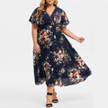Luftiges Boho-Chiffonkleid in Übergröße für den Sommer – Lena