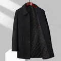 Eleganter Herrenmantel mit warmem Futter und modernem Schnitt – Ravion