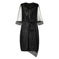 Elegantes Übergrößen-Partykleid mit Glitzer-Details – Aurelia