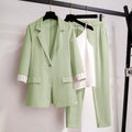 Eleganter Plus-Size Damenanzug mit Tweed-Blazer – Lena