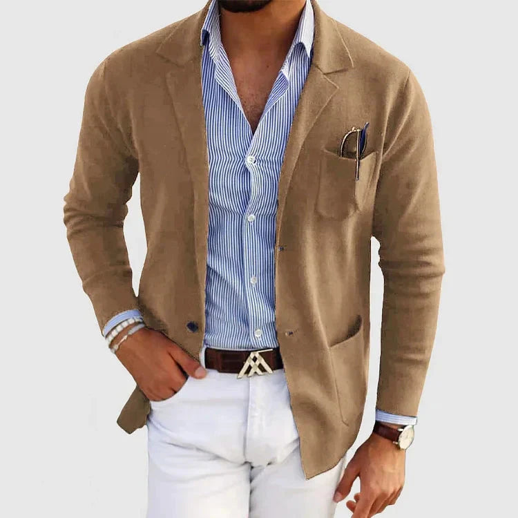 Eleganter Herren-Blazer mit Reverskragen und stilvollen Knopftaschen – Elias