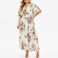Luftiges Boho-Chiffonkleid in Übergröße für den Sommer – Lena