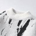 Damen Strickpullover Flauschig Warm Abstrakt Muster – Soraya