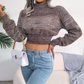 Langärmliges Crop Top für Damen – Mia