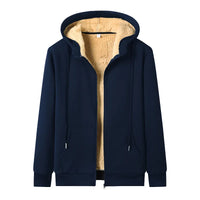 Warme Lamm-Kapuzenjacke für Winter – Elias