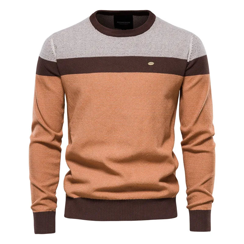Eleganter Herrenpullover mit feinem Strickdesign – Julian