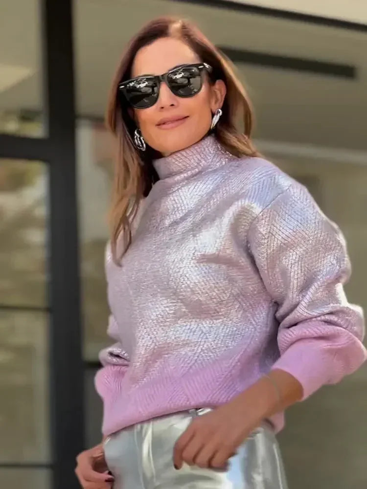 Eleganter Damenstrickpullover mit Farbverlauf - Camille