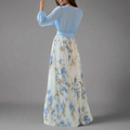 Maxi Kleid Elegant mit Blumenmuster Sommer Look – Anna