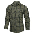Slim-Fit Karo-Trachtenhemd mit Militärstil – Benjamin