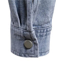Lässiges Denim-Trachtenhemd in Hellblau – Lukas