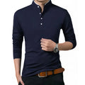 Business-Casual Trachten-Poloshirt mit langen Ärmeln – Leon