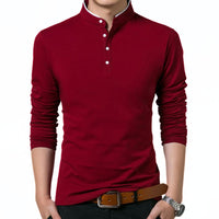 Business-Casual Polo-Trachtenhemd aus Baumwolle – Maxim