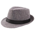 Eleganter Fedora-Trachtenhut aus Leinen mit breiter Krempe – Mikael