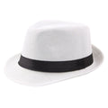 Eleganter Fedora-Trachtenhut aus Leinen mit breiter Krempe – Mikael