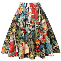 Trachtenrock mit Retro-Print in Midi-Länge – Johanna