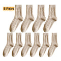 Set aus 5 Paar warme Kaschmir-Trachtensocken – Theresa