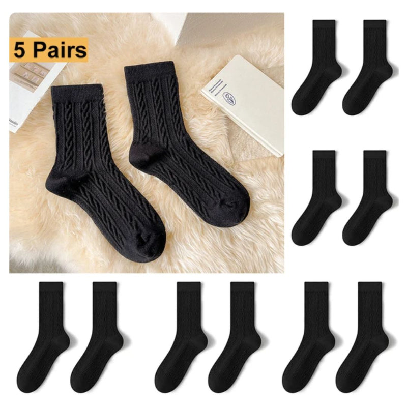 Set aus 5 Paar warme Kaschmir-Trachtensocken – Theresa