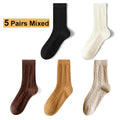 Set aus 5 Paar warme Kaschmir-Trachtensocken – Theresa