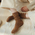 Warme Woll-Trachtensocken mit Rüschen für Damen – Helena