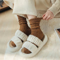 Warme Woll-Trachtensocken mit Rüschen für Damen – Helena
