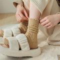 Warme Woll-Trachtensocken mit Rüschen für Damen – Helena