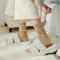 Warme Woll-Trachtensocken mit Rüschen für Damen – Helena