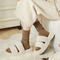 Warme Woll-Trachtensocken mit Rüschen für Damen – Helena