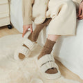Warme Woll-Trachtensocken mit Rüschen für Damen – Helena