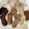 Warme Woll-Trachtensocken mit Rüschen für Damen – Helena