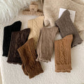 Warme Woll-Trachtensocken mit Rüschen für Damen – Helena