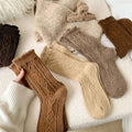 Warme Woll-Trachtensocken mit Rüschen für Damen – Helena