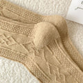 Warme Woll-Trachtensocken mit Rüschen für Damen – Helena
