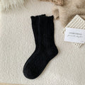 Warme Woll-Trachtensocken mit Rüschen für Damen – Helena