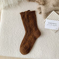 Warme Woll-Trachtensocken mit Rüschen für Damen – Helena