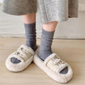 Warme Retro-Trachtensocken in Uni-Farben – Sophia