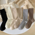Warme Retro-Trachtensocken in Uni-Farben – Sophia